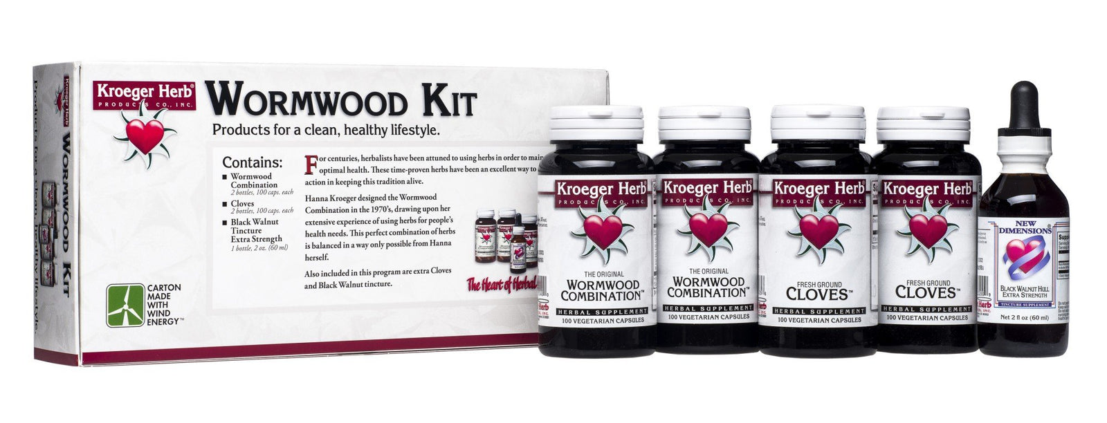 Kroeger Herbs Wormwood Kit 5 Piece Kit