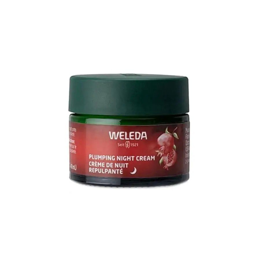 Weleda Plumping Night Cream-Pomegranate &amp; Maca Peptides 1.3 fl oz. Cream