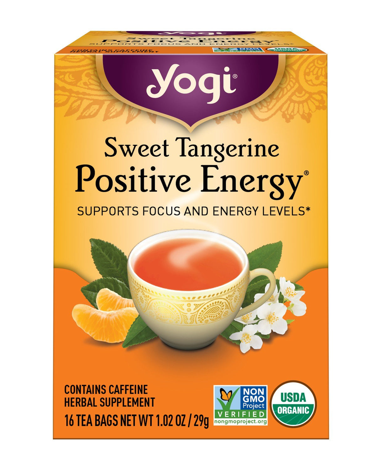 Yogi Teas Sweet Tangerine Positive Energy Tea 16 Bag