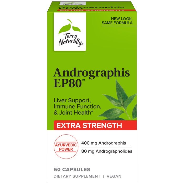 EuroPharma (Terry Naturally) Andrographis EP80 60 Capsule