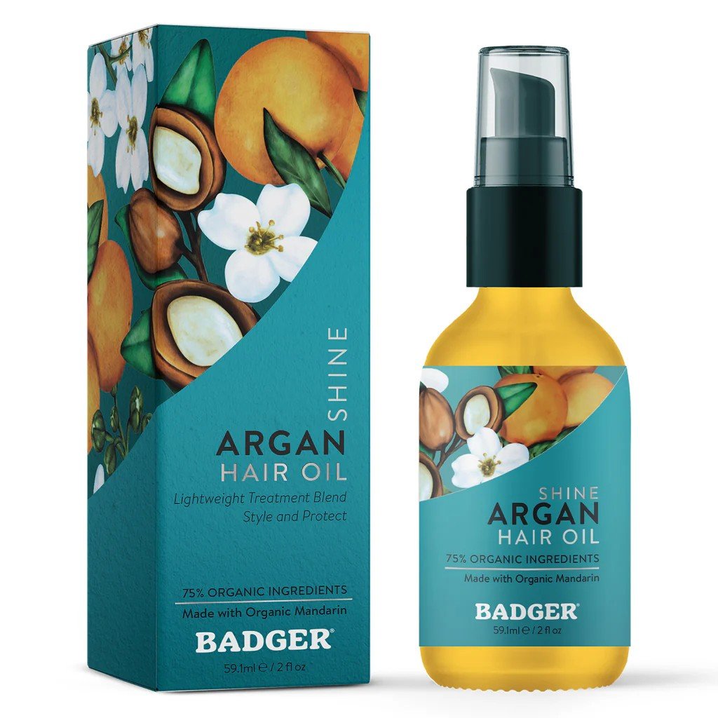 Badger Argan Hair Oil 2 oz Oil