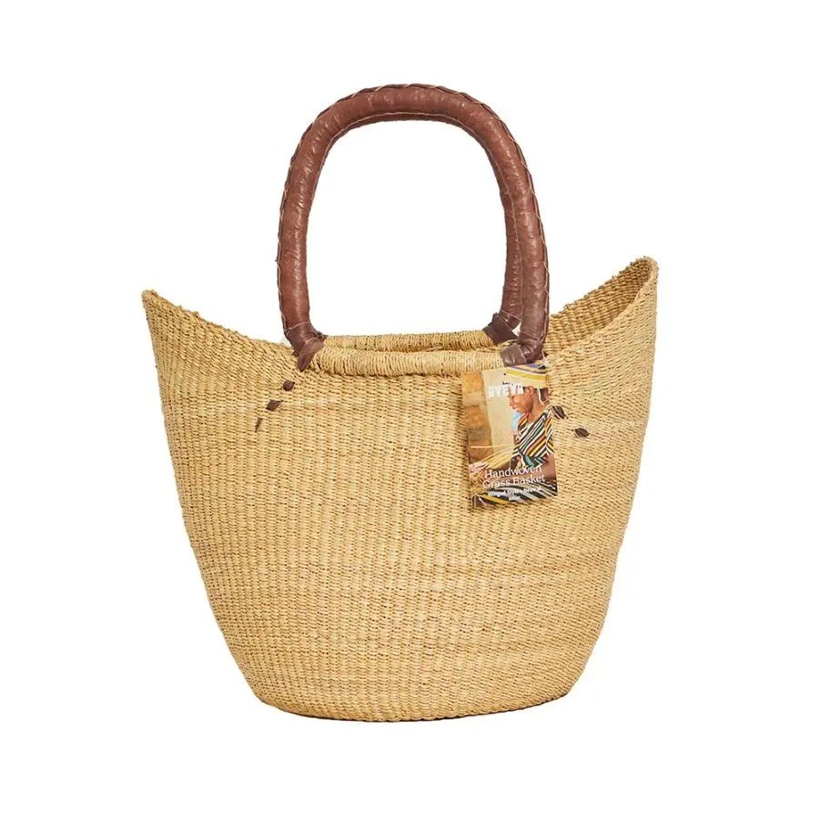 Ayya Winged Grass Basket, Natural 17&quot; x 9&quot; x 14&quot; 1 Basket