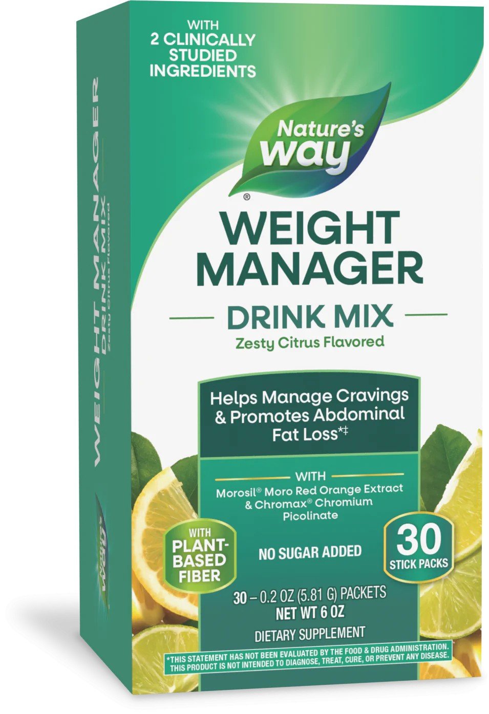Nature's Way Weight Manager Citrus Drink Mix 30 Packet