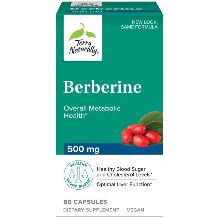 EuroPharma (Terry Naturally) Berberine MetX 60 Capsule