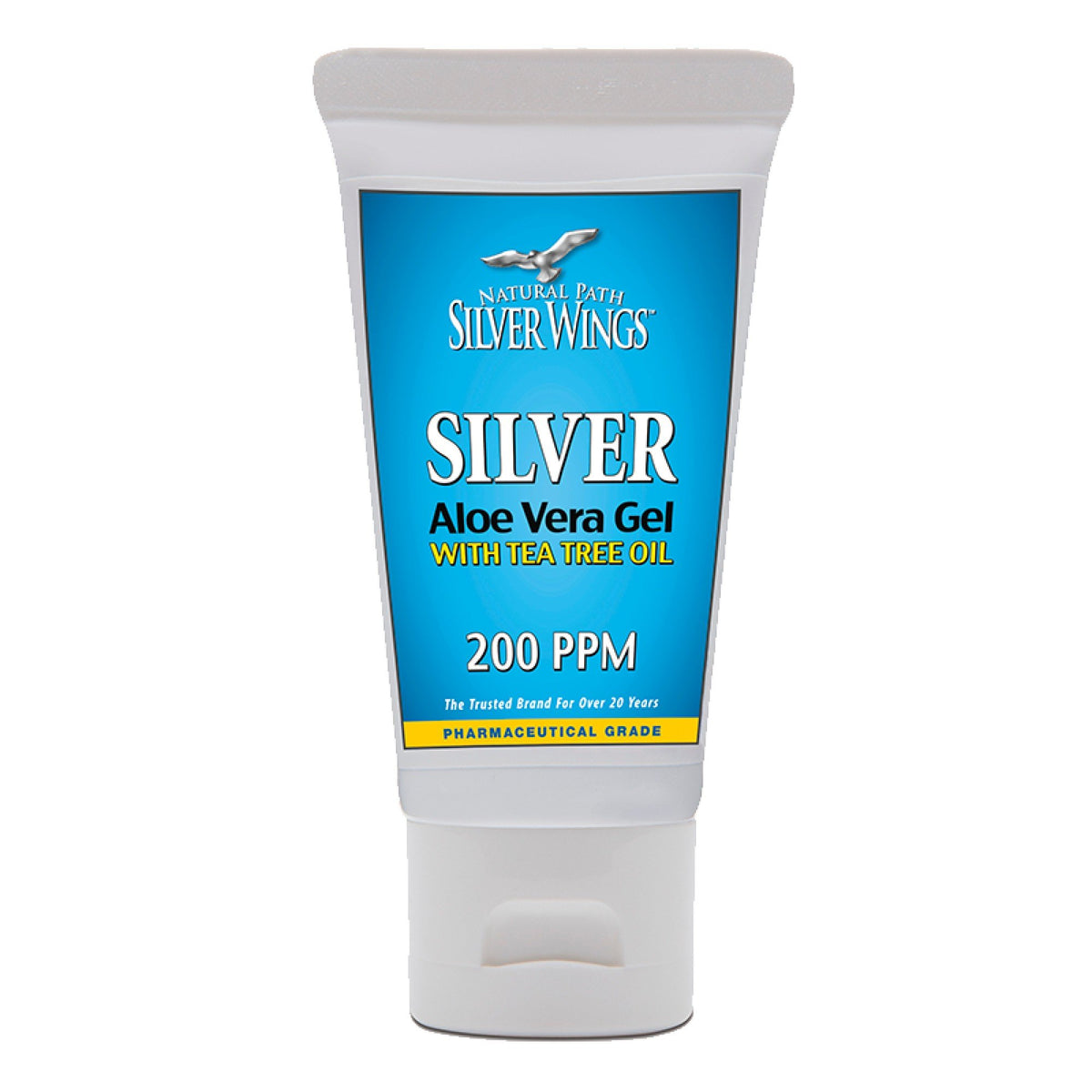 Natural Path Silver Wings Silver Aloe Gel with Tea tree Oil 1.5 oz Tube