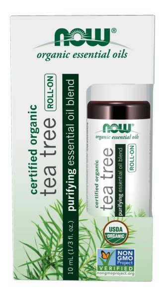 Now Foods Organic Tea Tree Essential Oil 10 mL Roll-on