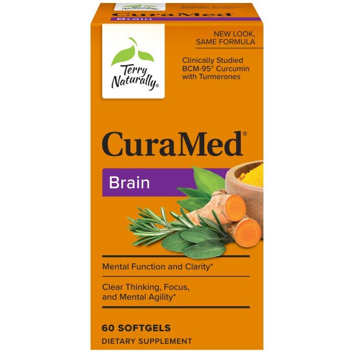 EuroPharma (Terry Naturally) CuraMed Brain 60 Softgel