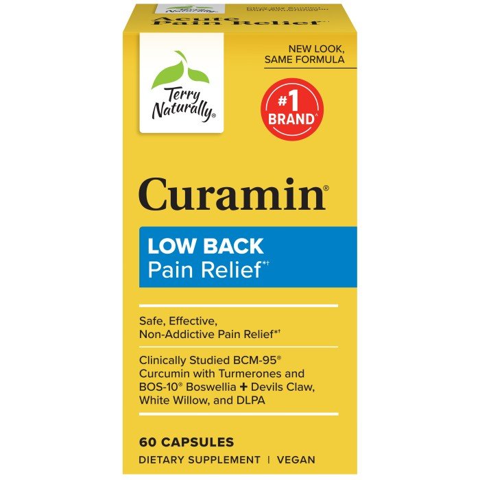 EuroPharma (Terry Naturally) Curamin Low Back Pain 60 Capsule