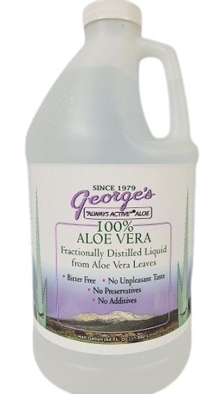 George's Always Active Aloe 100% Aloe Vera Fractionally Distilled Liquid 64 oz Liquid