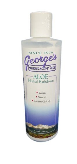 George's Always Active Aloe Aloe Herbal Rub Lotion 8 oz Lotion