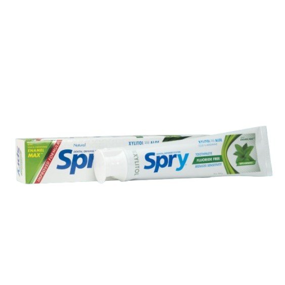 Spry Fluride-Free Xylitol Toothpaste - Spearmint 5 oz Paste