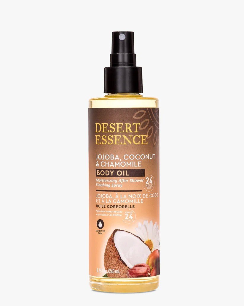 Desert Essence Jojoba, Coconut &amp; Chamomile Body Oil Spray 8.28 fl oz Spray