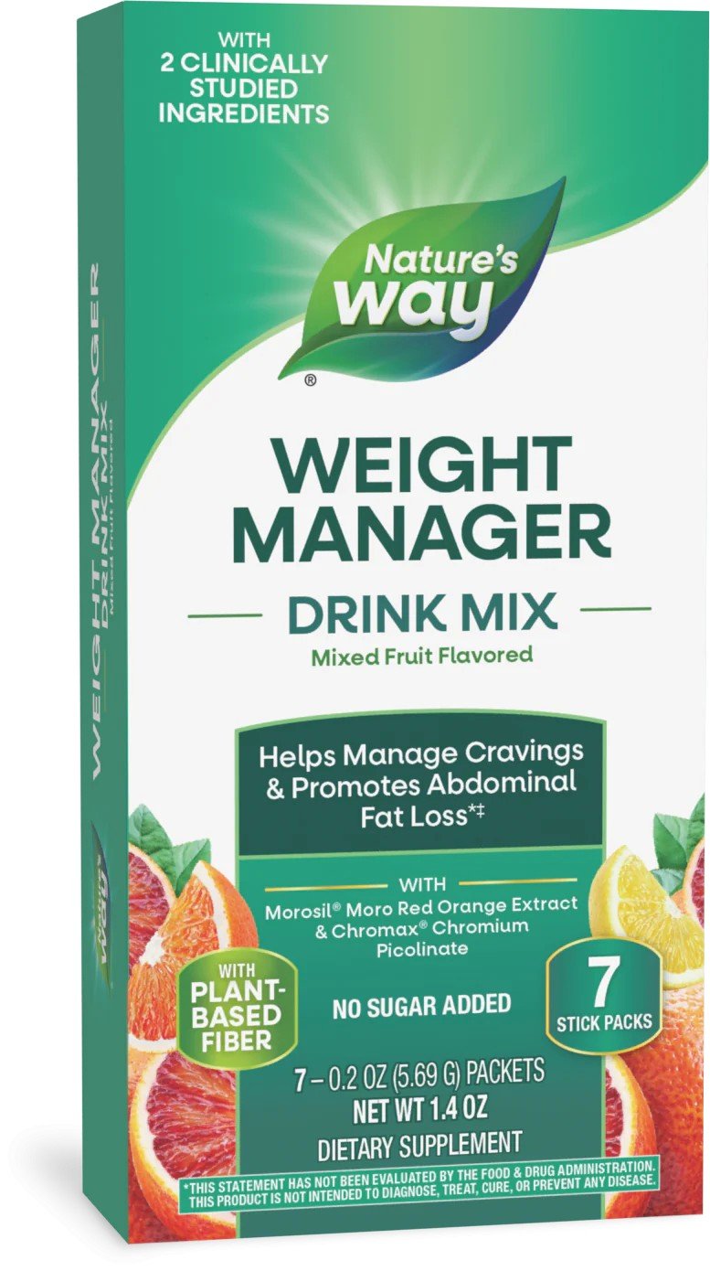 Nature&#39;s Way Weight Manager Fruit Drink Mix 7 Packet