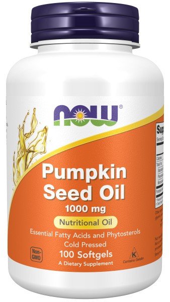 Now Foods Pumpkin Oil 1000mg 100 Softgel