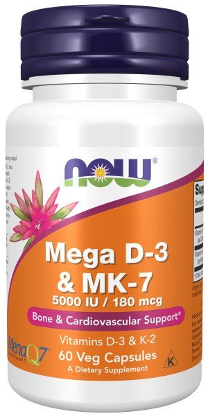 Now Foods Mega D-3 &amp; MK-7 60 VegCap