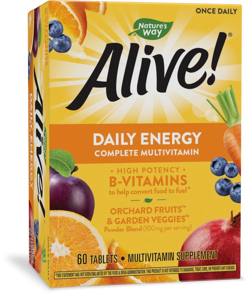 Nature&#39;s Way Alive! Daily Energy Complete Multivitamin 60 Tablet