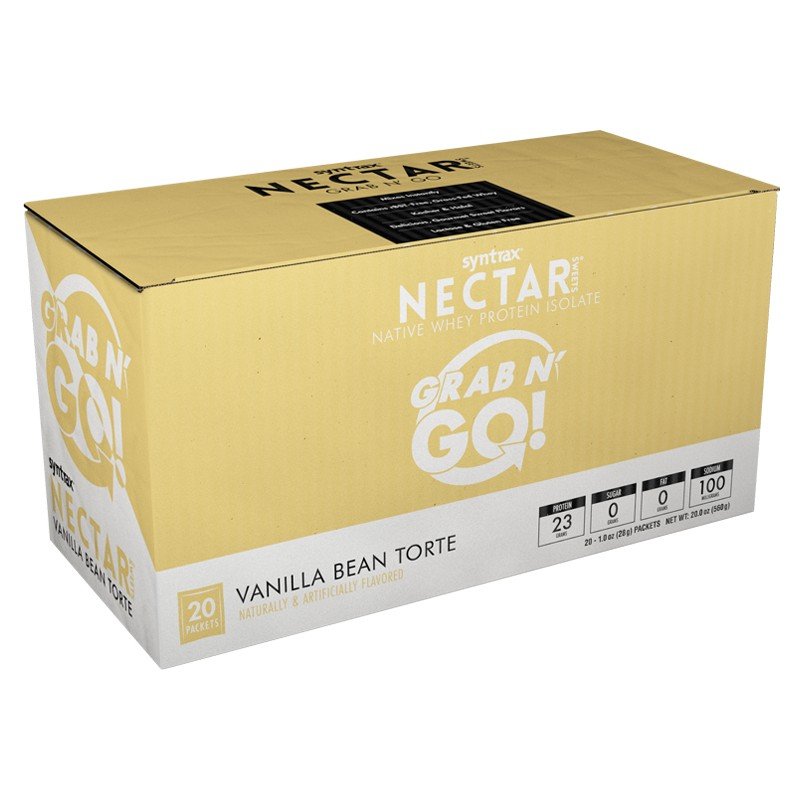 Syntrax NECTAR GRAB N' GO Vanilla Bean Torte Box 20 Packet