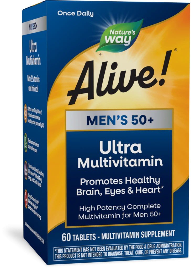 Nature's Way Alive Mens 50+ Ultra Multivitamin 60 Tablet