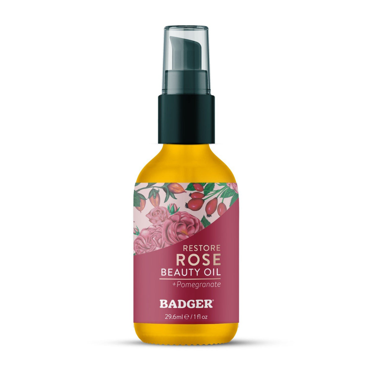 Badger Restore Rose Beauty Oil 1 fl. oz. Oil