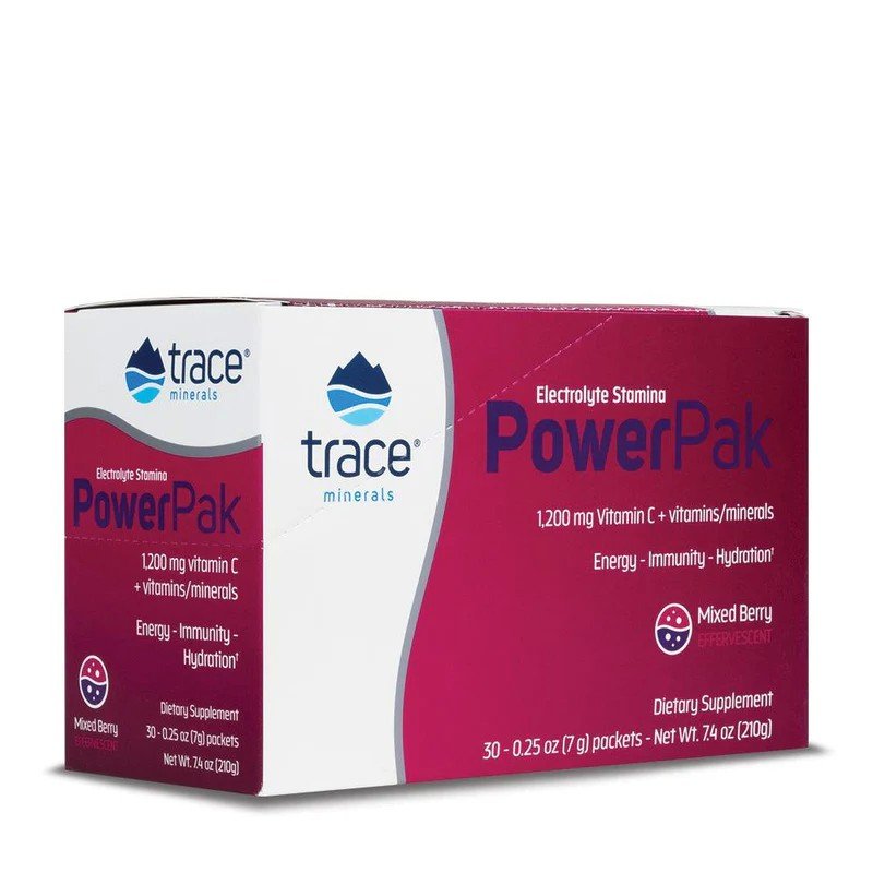 Trace Minerals Electrolyte Stamina Power Pak Non-GMO Mixed Berry 30 Packet