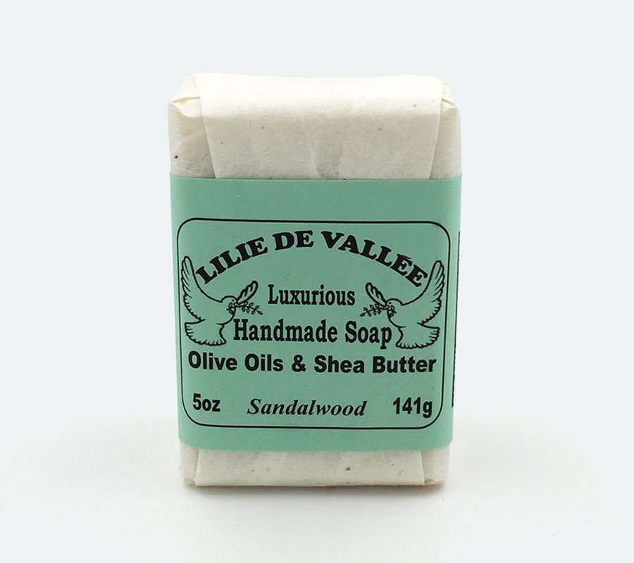Lilie De Vallee Sandlewood Hand Made Soap 5 oz Bar