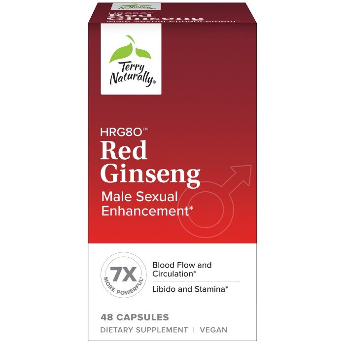 EuroPharma (Terry Naturally) HRG80 Red Ginseng Male Sexual Enhancement 48 Capsule