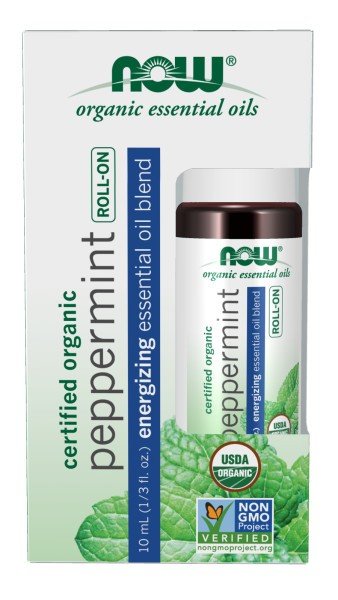 Now Foods Organic Peppermint 10 mL Roll-on