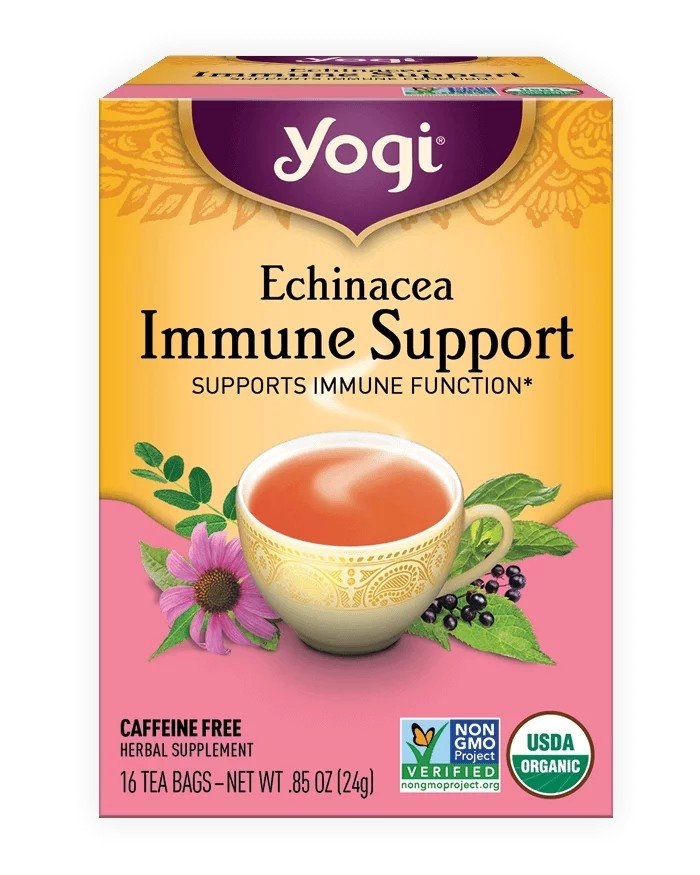 Yogi Teas Echinacea Immune Support Organic Tea 16 Bag