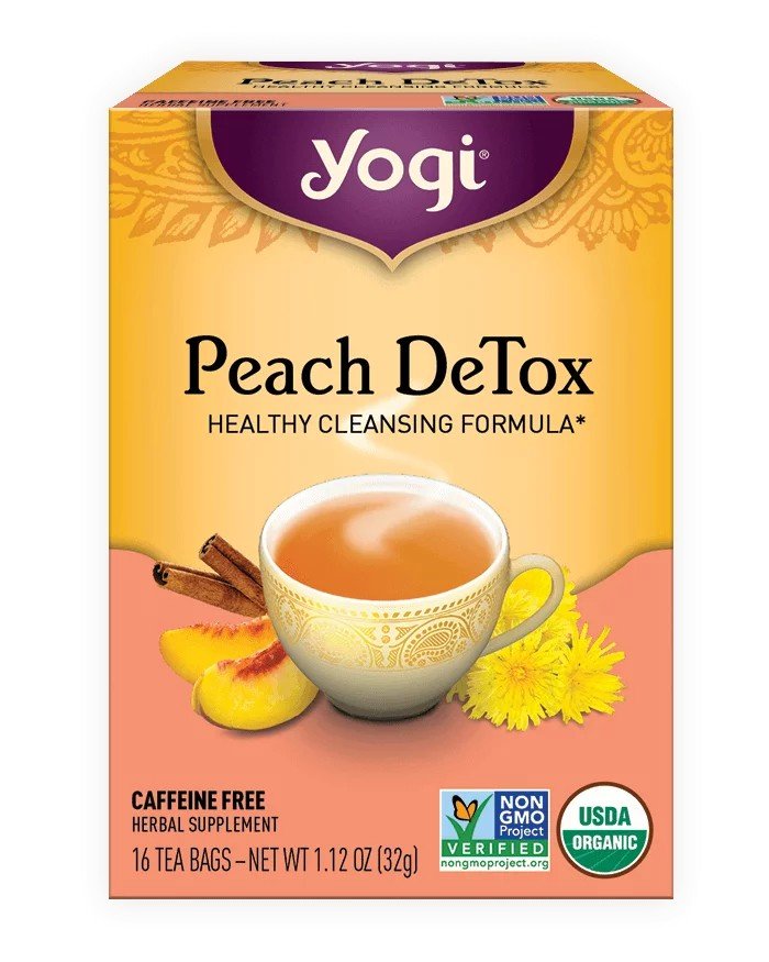 Yogi Teas Peach Detox Tea 16 Bag