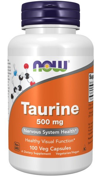 Now Foods Taurine 500mg 100 Capsule