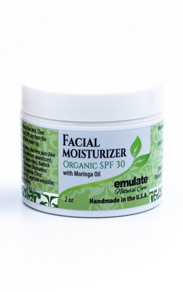 emulate Natural Care Moringa Facial Moisturizer SPF 30 2 oz Cream