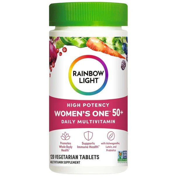 Rainbow Light High Potency Women's One 50+ Daily Multivitamin 120 Vegetarian Tablets