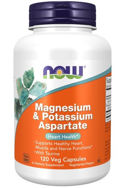 Now Foods Mag/Potassium Aspartate W/Taurine 120 Capsule