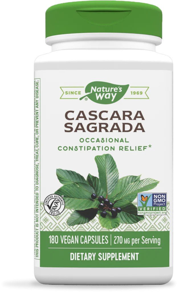 Nature's Way Cascara Sagrada Bark 180 Capsule