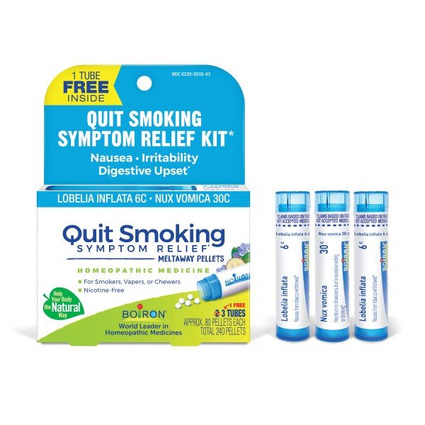 Boiron Quit Smoking Symptom Relief Kit 3 Tubes Pellet