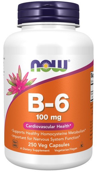 Now Foods B-6 100mg 250 Capsule