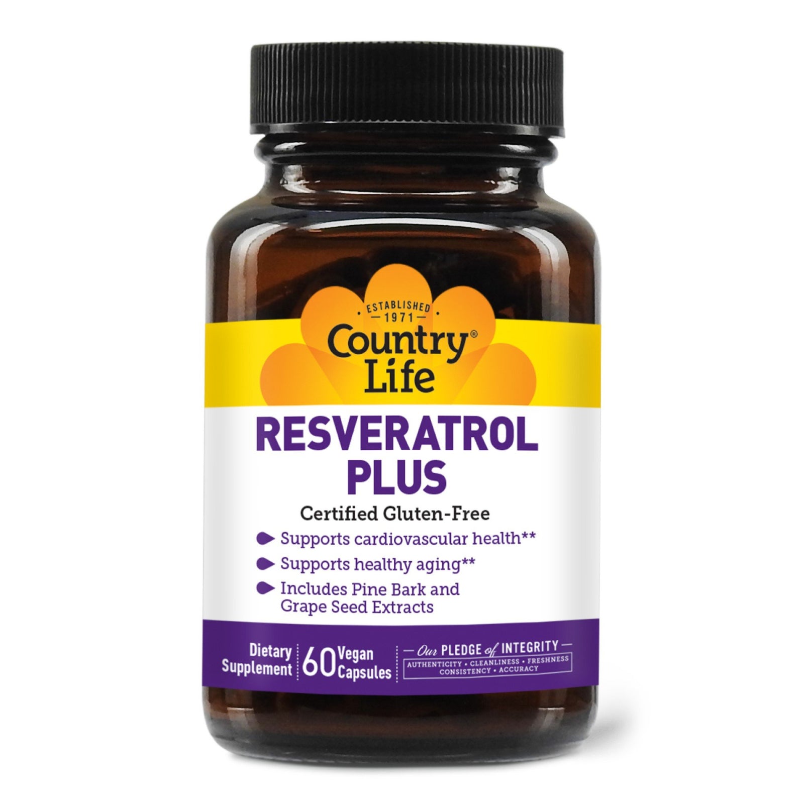 Country Life Resveratrol Plus 100mg 60 VegCap