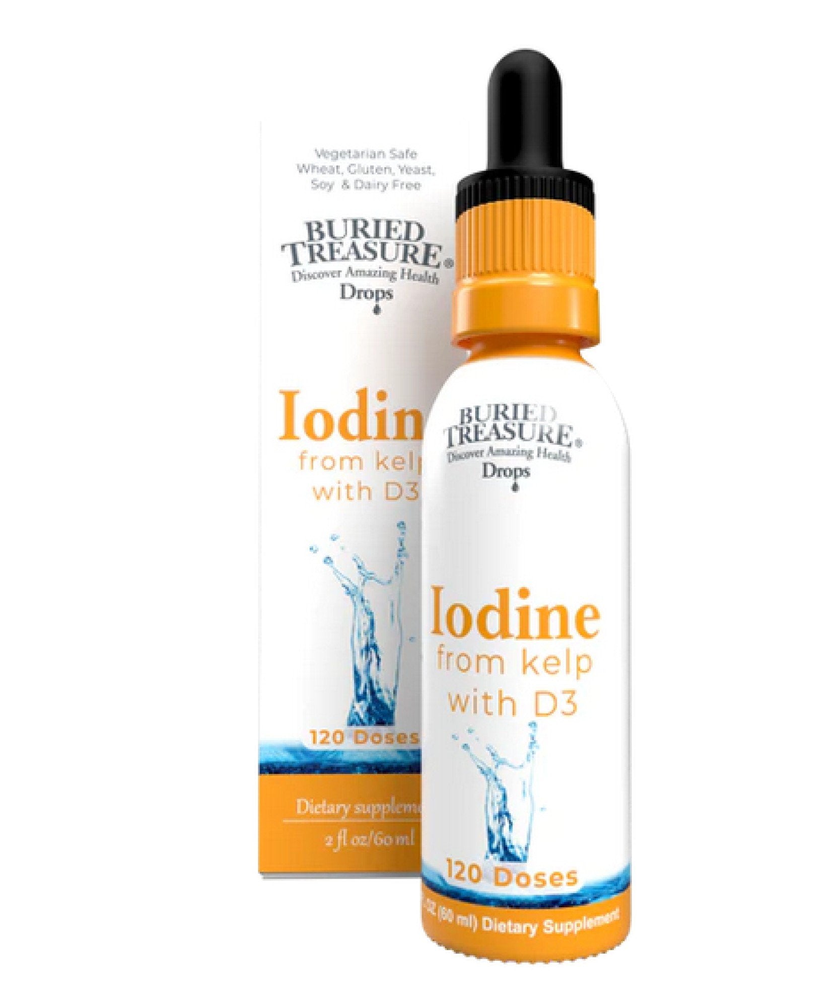 Buried Treasure Iodine from Kelp with D3 2 fl oz Liquid