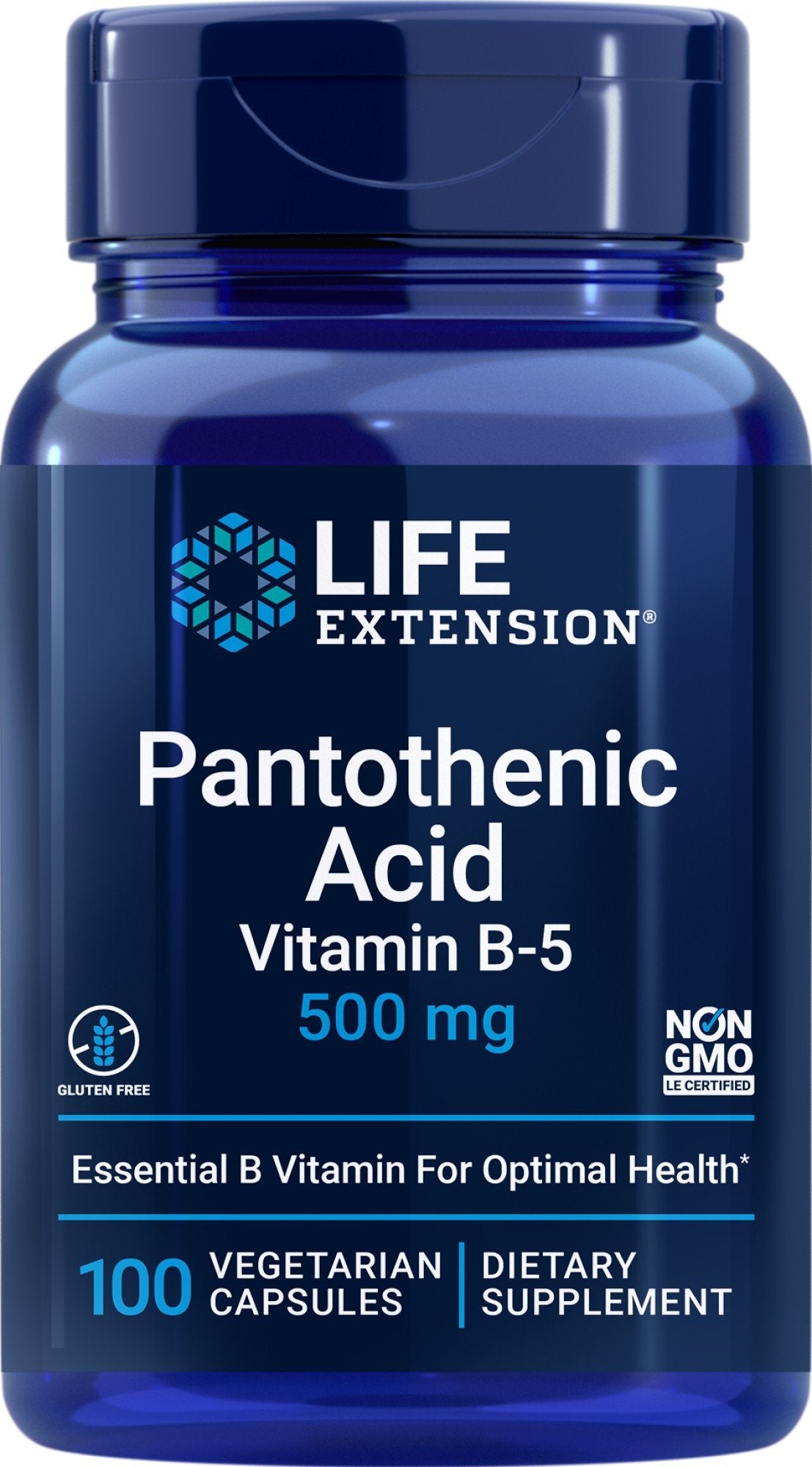 Life Extension Pantothenic Acid (Vitamin B5) 100 VegCap