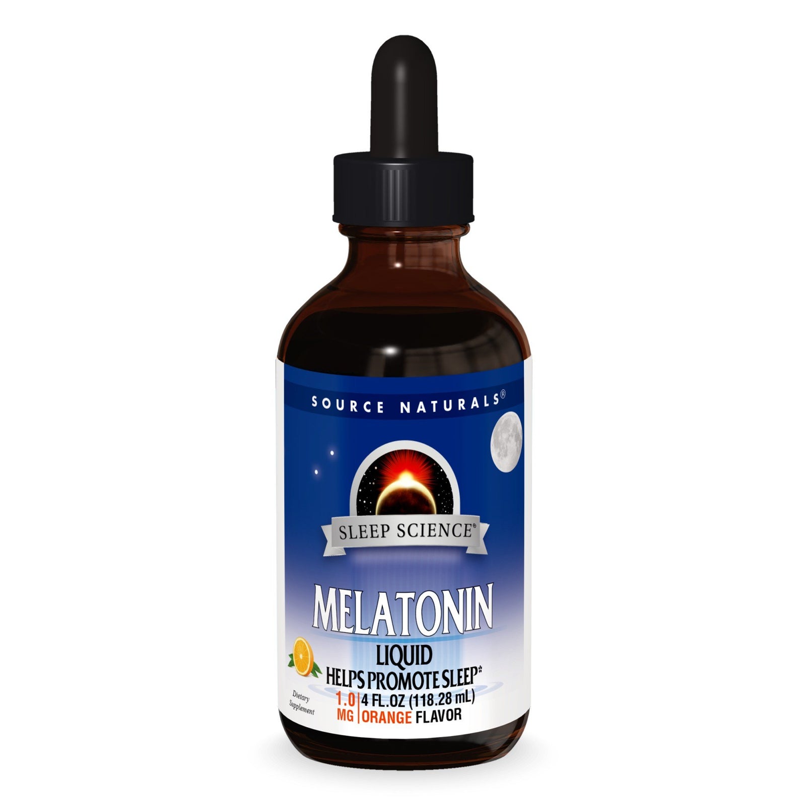 Source Naturals, Inc. Sleep Science Melatonin Liquid Sublingual-Orange 4 oz Liquid