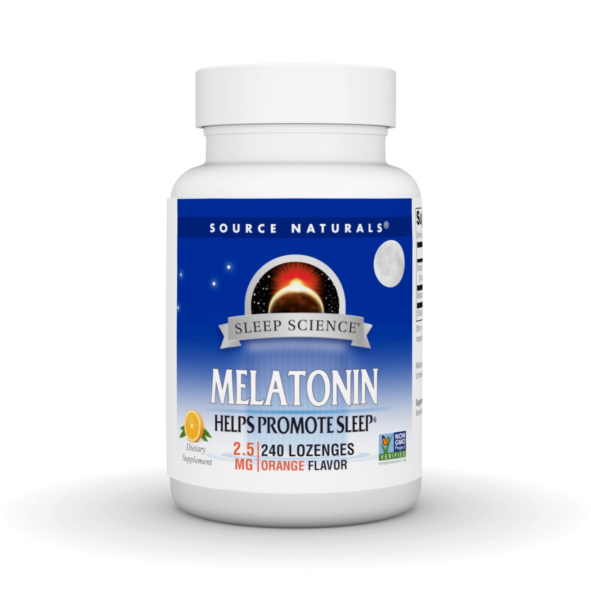 Source Naturals, Inc. Melatonin 2.5mg Sublingual-Orange 240 Lozenge