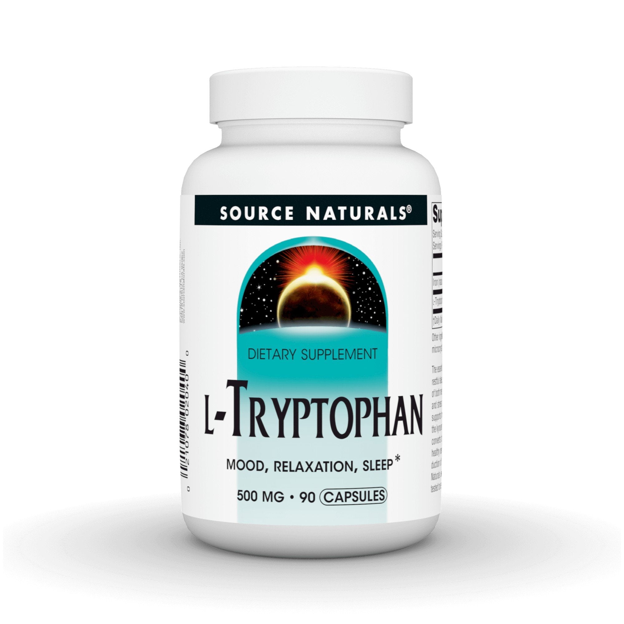 Source Naturals, Inc. L-Tryptophan 500mg 90 Capsule