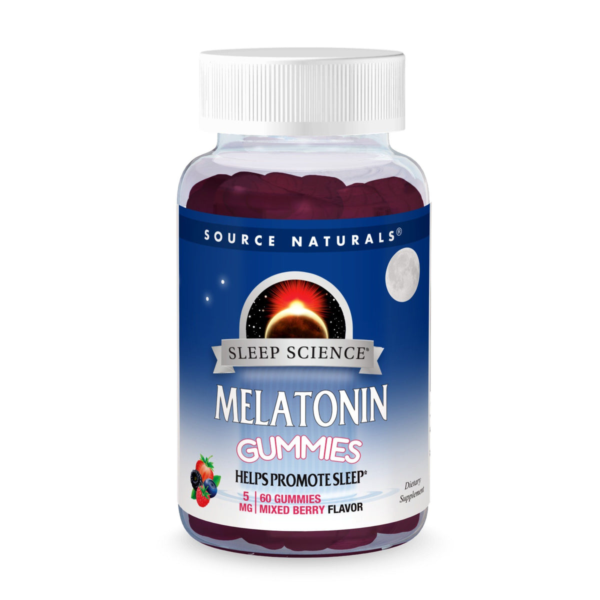 Source Naturals, Inc. Sleep Science Melatonin 5 mg Mixed Berry 60 Gummy