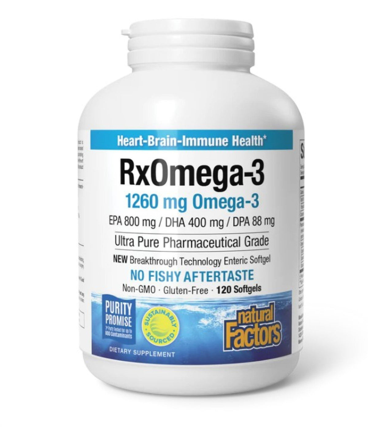 Natural Factors RxOmega-3 Factors 120 Softgel
