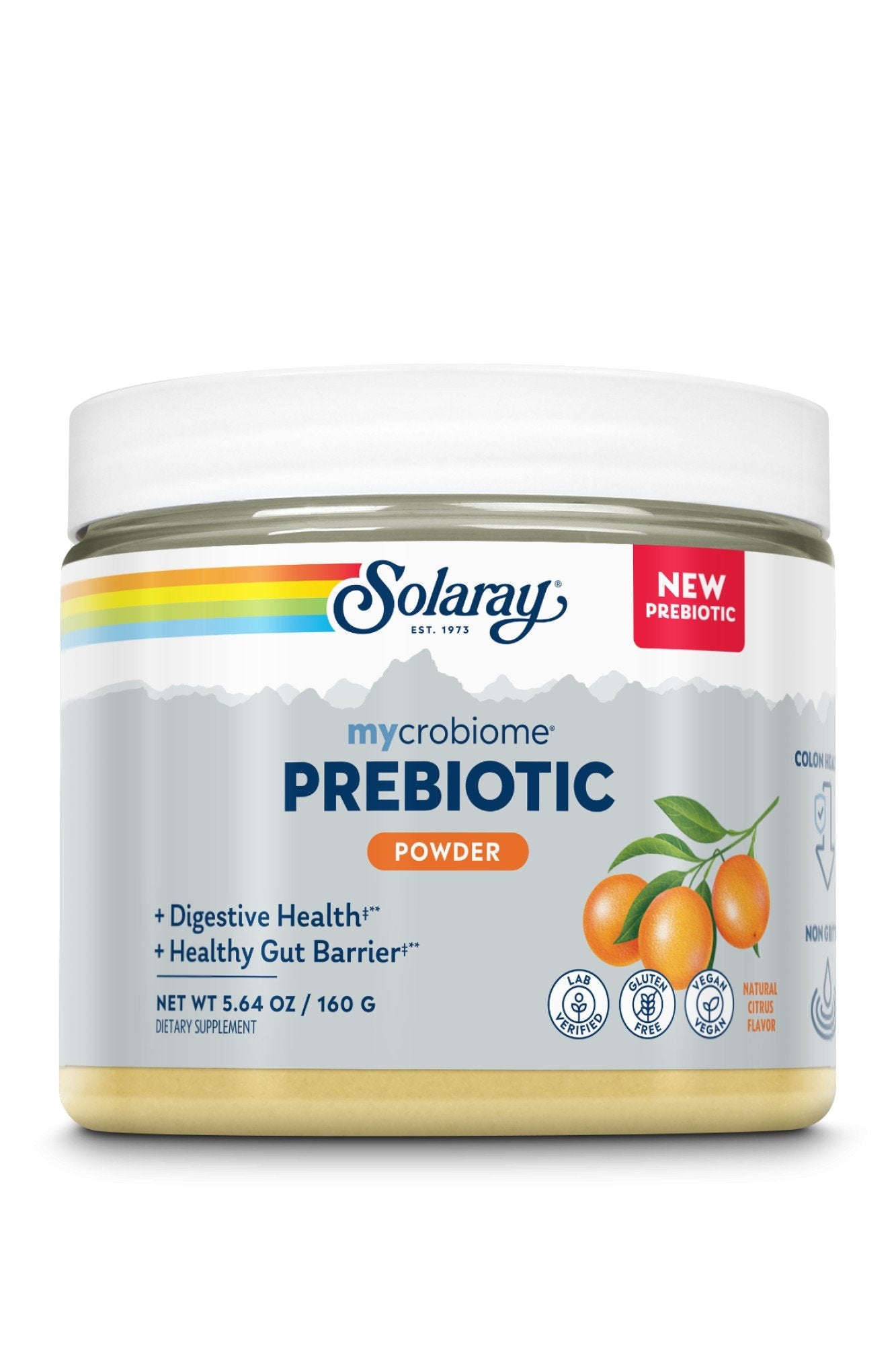 Solaray Citrus Prebiotic Fiber 5.64 oz Powder