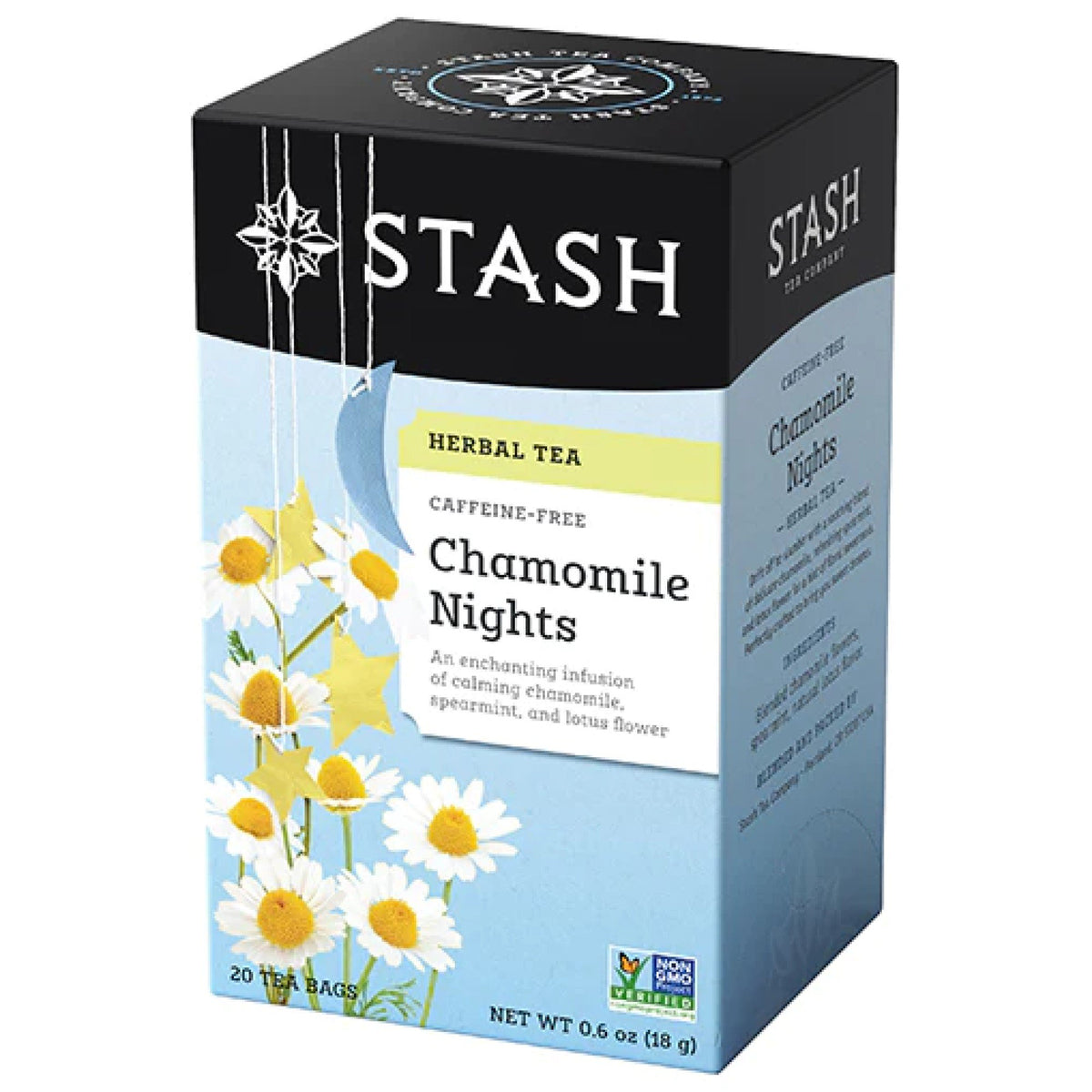 Stash Tea Herbal Tea Caffeine Free Chamomile Nights 20 Bag