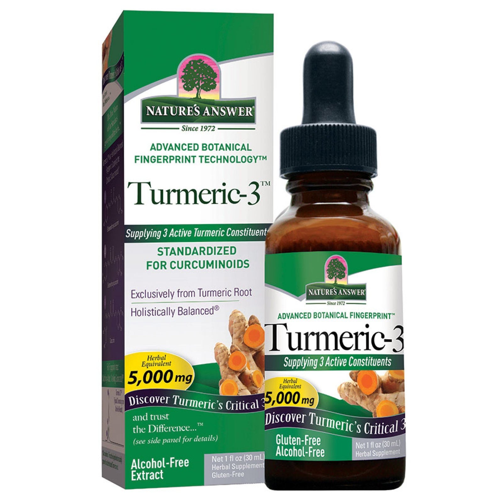 Nature's Answer Turmeric-3 Herbal Extract 1 fl oz Liquid