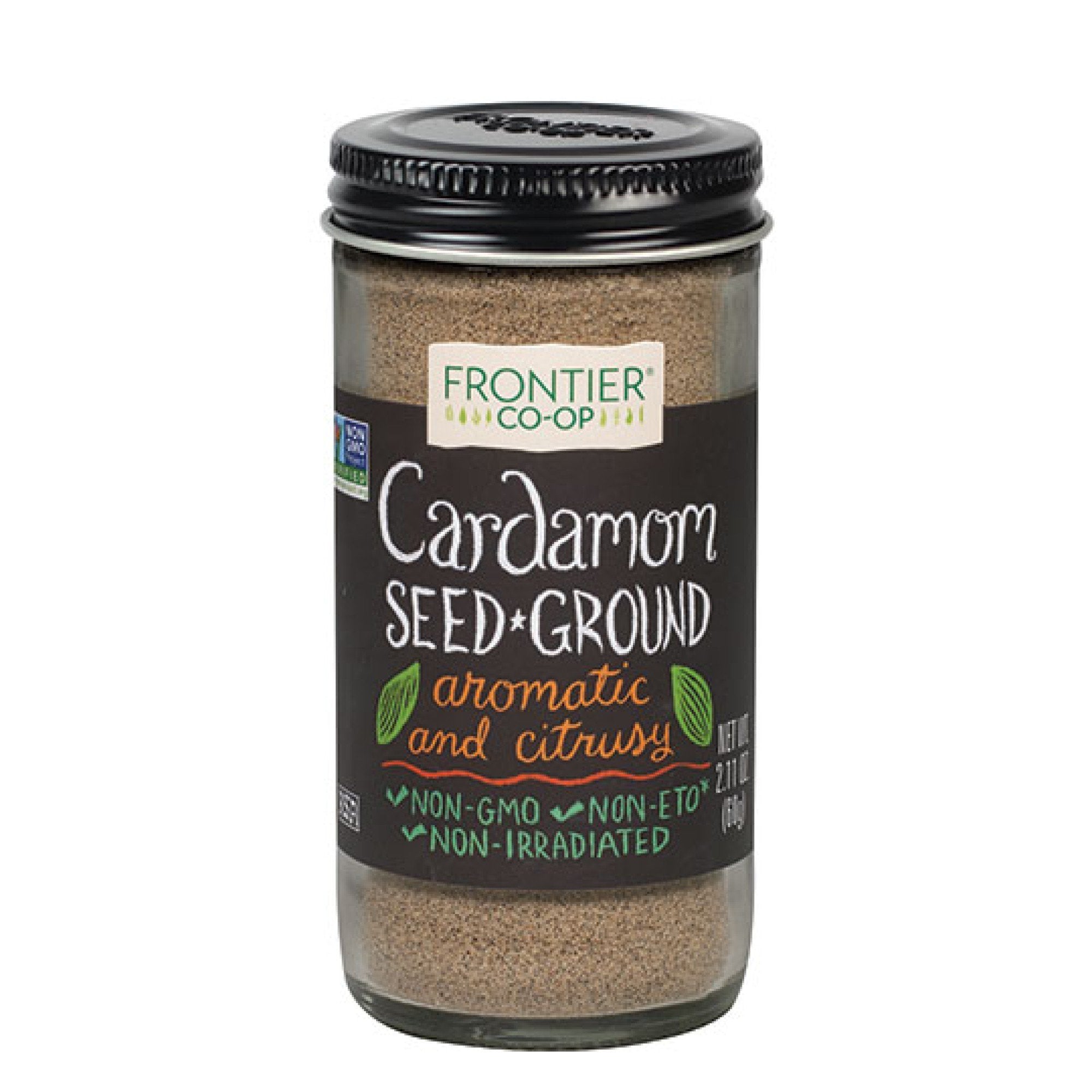 Frontier Natural Products Cardamom Seed Ground 2.11 oz Bottle