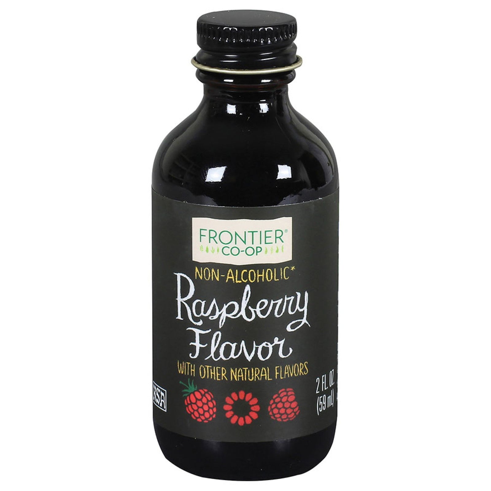 Frontier Natural Products Raspberry Flavor 2 fl oz Liquid