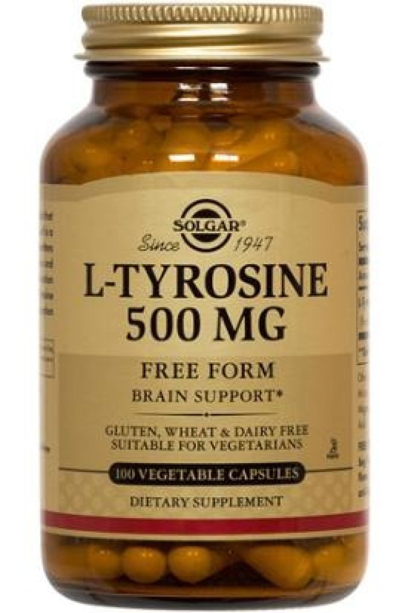 Solgar L-Tyrosine 500mg 100 VegCap